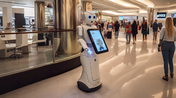 Service robot using beamforming microphone array for accurate voice input